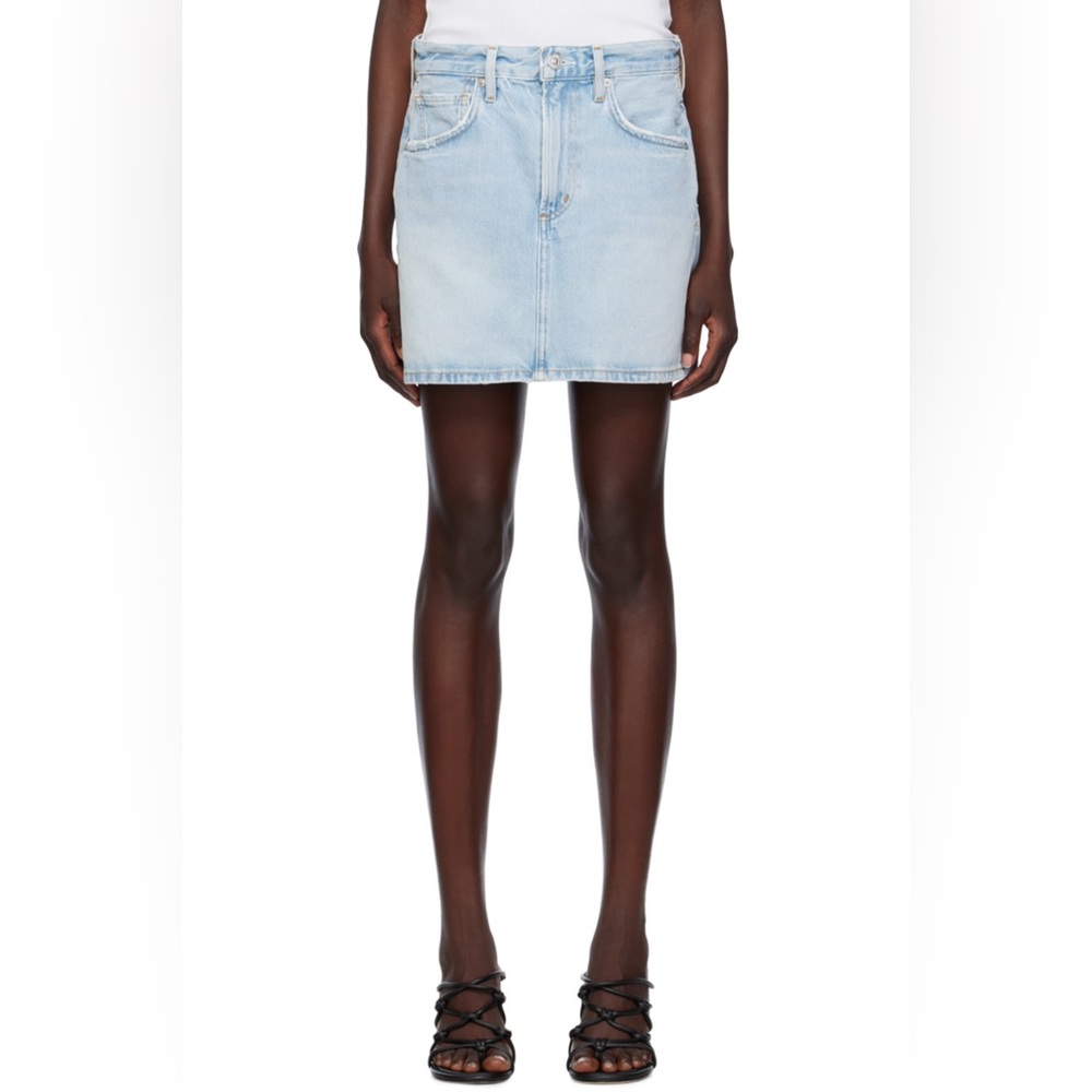 CITIZENS OF HUMANITY Blue Beatnik Denim Miniskirt | Size 28 NWT